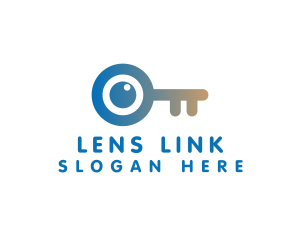 Eye Key Lens  logo design