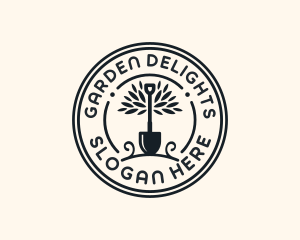 Garden Care Shovel logo design