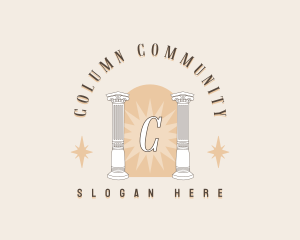 Mystical Column Pillar logo