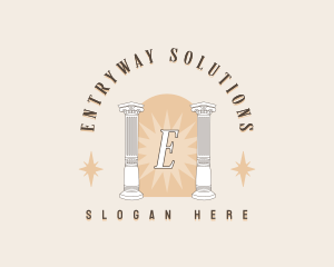 Mystical Column Pillar logo design