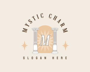 Mystical Column Pillar logo design