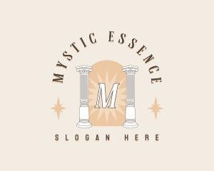 Mystical Column Pillar logo design