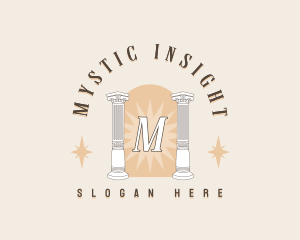 Mystical Column Pillar logo design