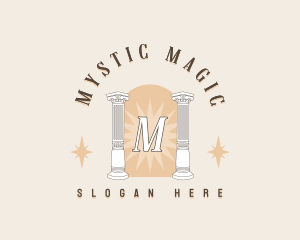 Mystical Column Pillar logo design