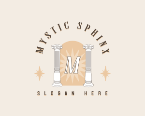 Mystical Column Pillar logo design