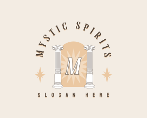 Mystical Column Pillar logo design