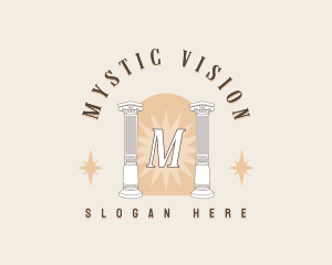 Mystical Column Pillar logo design