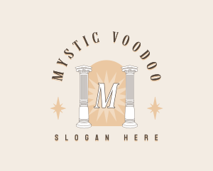 Mystical Column Pillar logo design