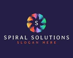 Spiral Tech Propeller logo design