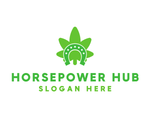 Lucky Horshoe Cannabis logo design