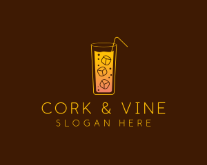 Cold Orange Drink logo design