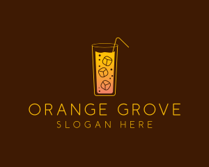 Cold Orange Drink logo design