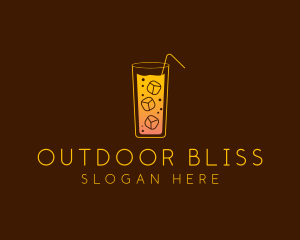 Cold Orange Drink logo design