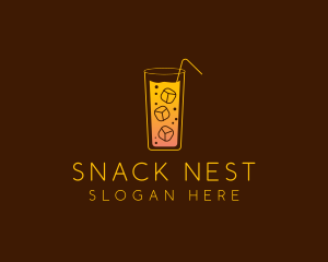 Cold Orange Drink logo design