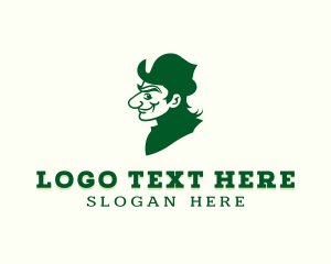 Leprechaun Irish Gentleman logo