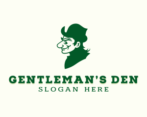 Leprechaun Irish Gentleman logo design