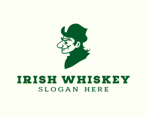 Leprechaun Irish Gentleman logo