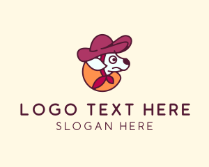 Cowboy Hat Dog logo