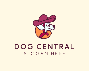 Cowboy Hat Dog logo design