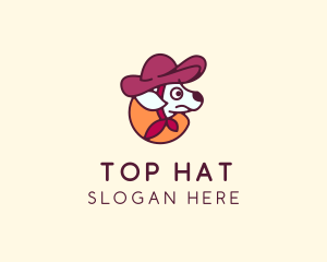 Cowboy Hat Dog logo design