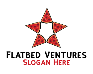 Star Pizza Slices Logo