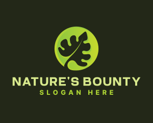 Leaf Eco Natural logo design