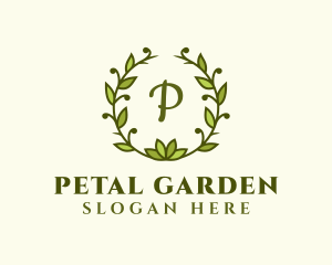 Wellness Flower Wreath logo design