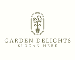 Shovel Tree Gardening logo design