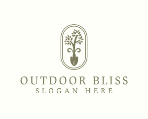 Shovel Tree Gardening logo design