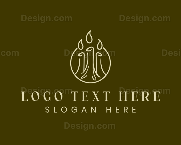 Wax Candle Light Logo