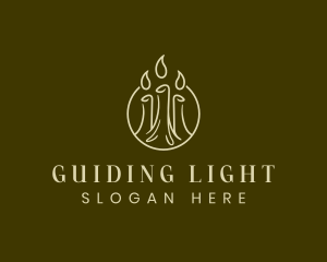 Wax Candle Light  logo design