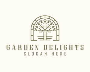 Botanical Eco Tree logo design