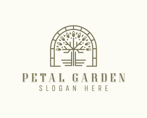 Botanical Eco Tree logo design