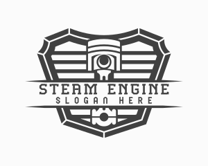 Industrial Engine Piston logo design