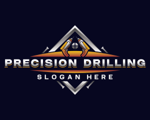 Drill Contractor Builder logo design