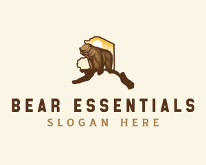 Alaska Brown Bear logo design