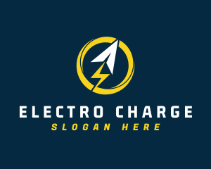 Electric Lightning Arrow logo design