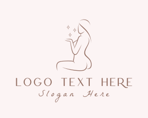 Nude Woman Sparkle logo