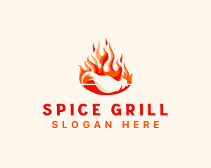 Chicken Flame Rotisserie logo design