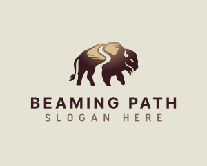 Buffalo Path Bison logo design