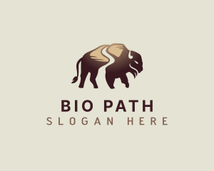 Buffalo Path Bison logo design