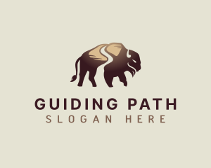 Buffalo Path Bison logo design