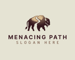 Buffalo Path Bison logo design