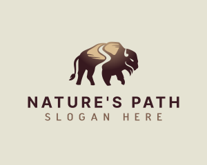 Buffalo Path Bison logo design