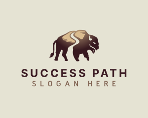 Buffalo Path Bison logo design