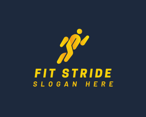 Athlete Running Sports logo