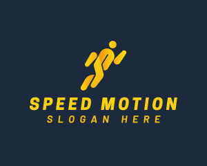 Athlete Running Sports logo design