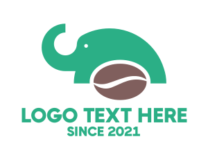 Elephant Coffee Bean logo