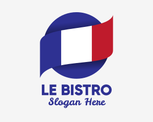 National French Flag  logo design