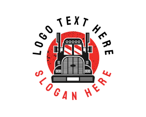 Grunge Truck Logistic logo